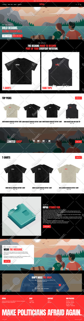 design or redesign shopify website, shopify store design, shopify expert