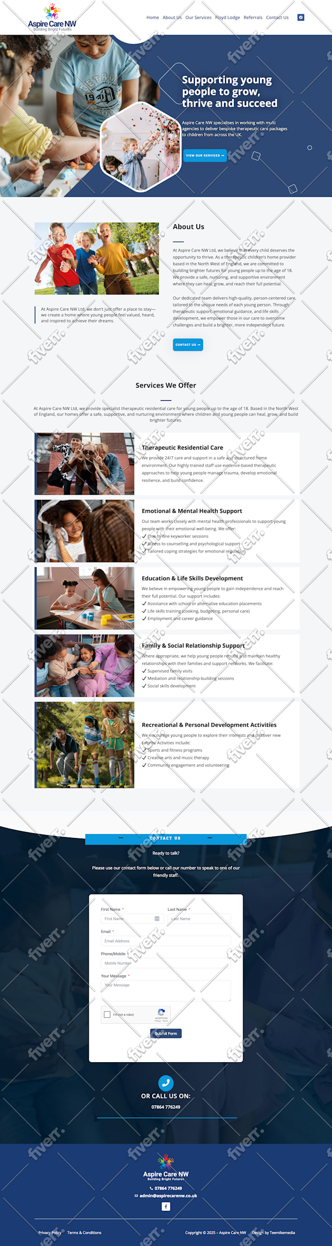 design and redesign a modern wix website