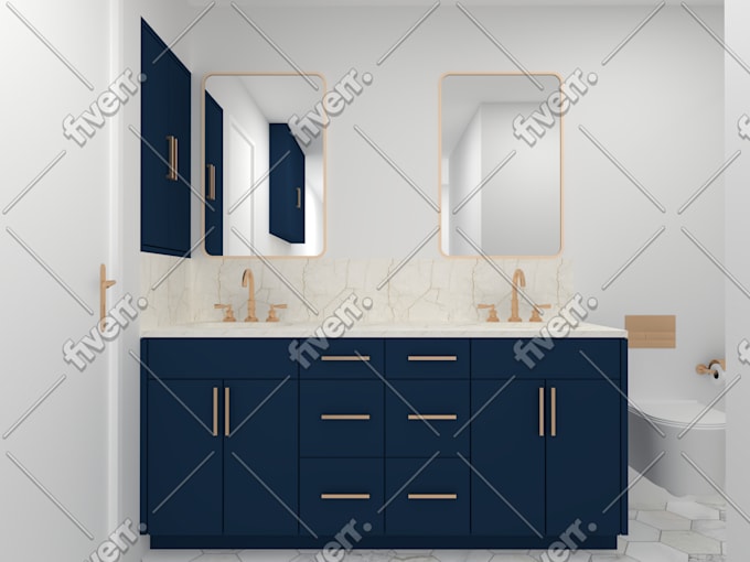 do bathroom laundry mud room interior design render by an architect