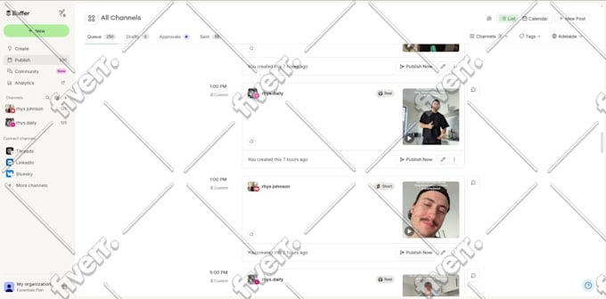schedule your social media through buffer