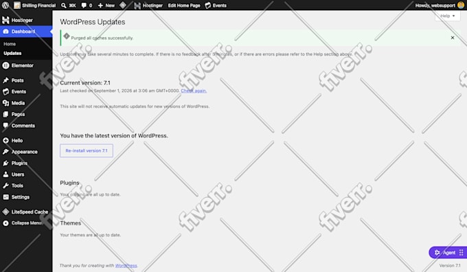 do wordpress maintenance, website update, wordpress support