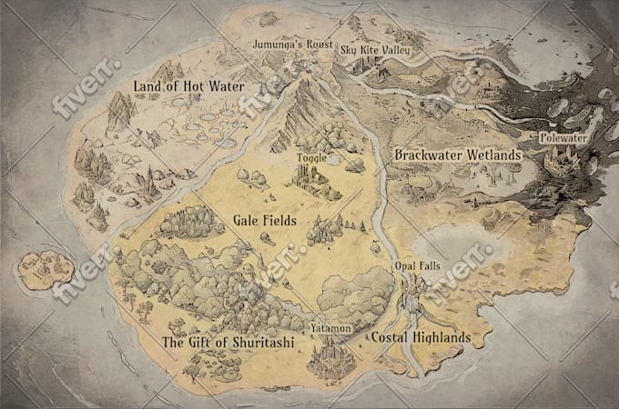 make a fantasy map for your dnd game