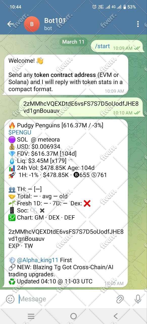 build a custom telegram bot