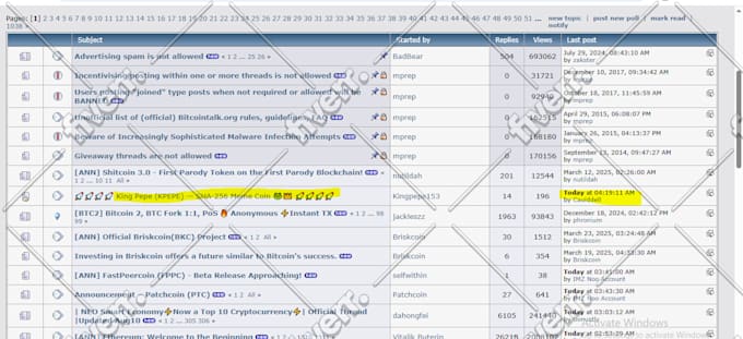 bump up your bitcointalk ann thread