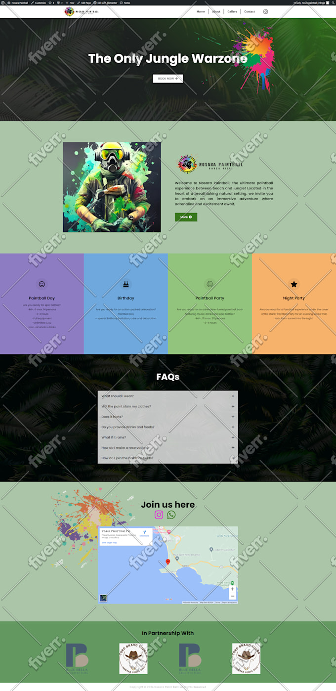design, clone wordpress website using elementor pro