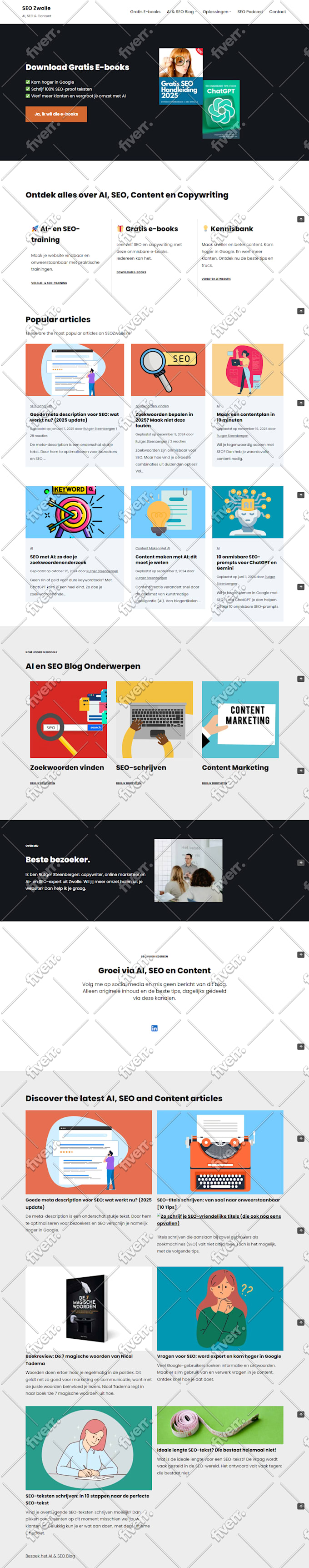do wordpress website design and development with elementor
