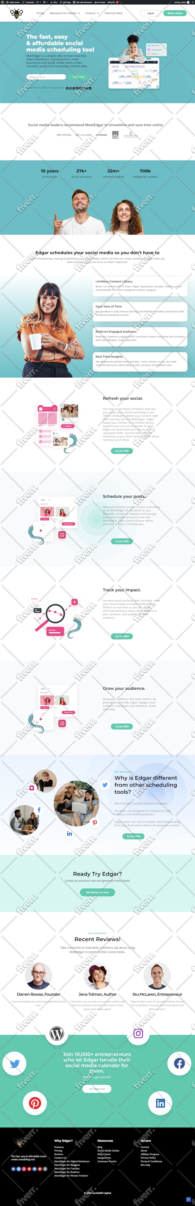 duplicate website, revamp website or clone website, replicate any website