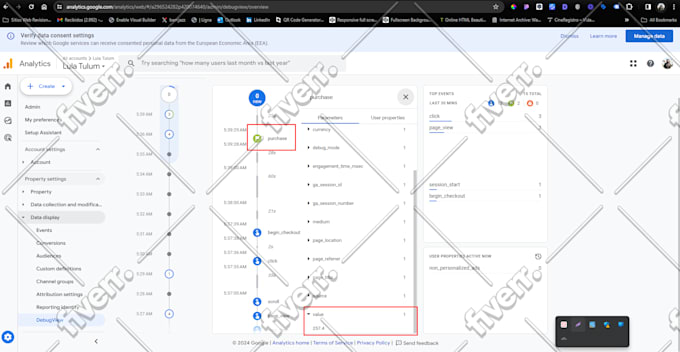 set up google analytics 4, GTM, and ecommerce tracking