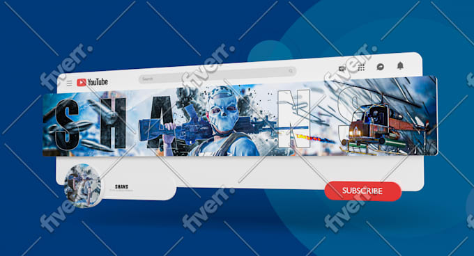 create banner,logo rust gaming for your channel youtube