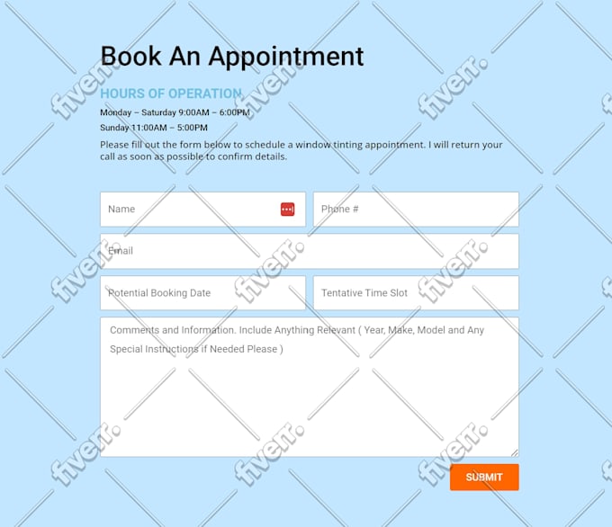 build or fix contact us form for your website