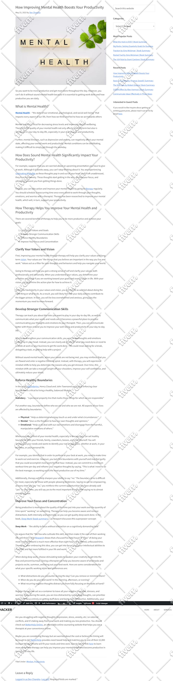 fix genesis issues, customize themes, and optimize wp