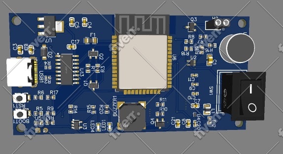 program esp32, do schematic and pcb design