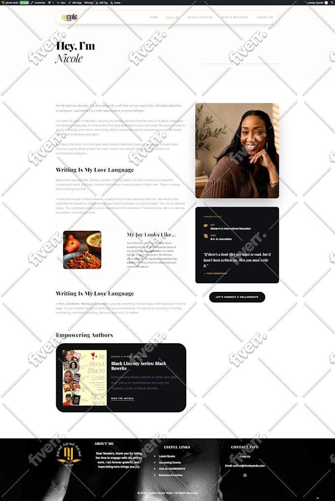 build wordpress website with avada theme