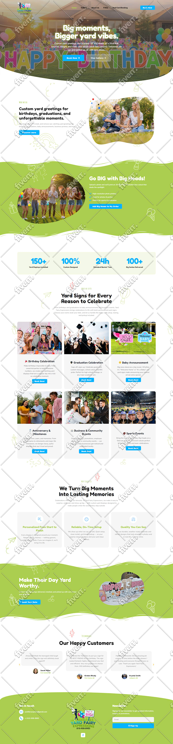 create high converting one page website landing page design