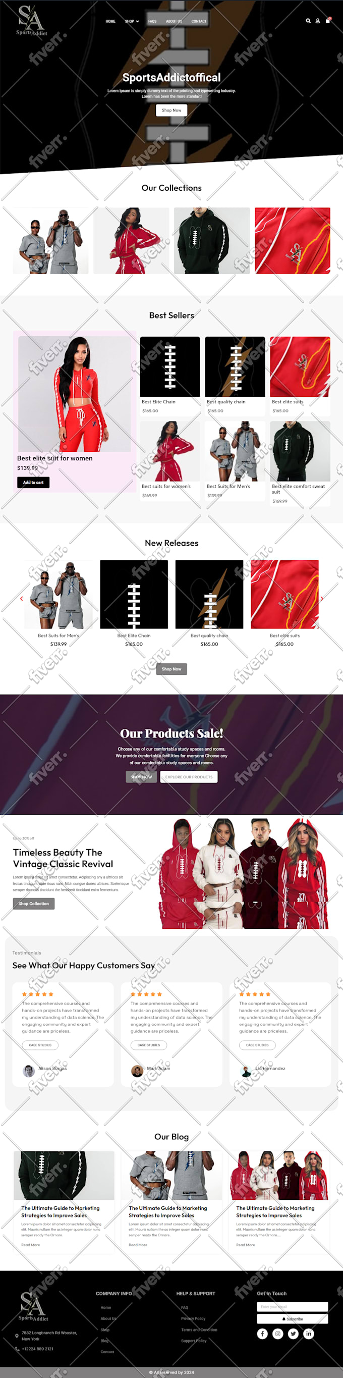 responsive wordpress website, landing page using thrive architect thrive themes