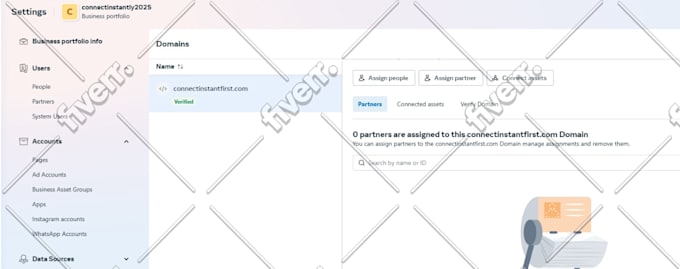 setup facebook domain verification