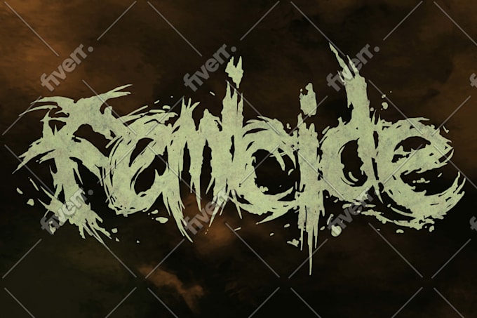 design oldschool deathcore logo