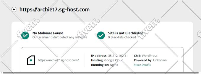 removed malware virus from a hacked wordpress website