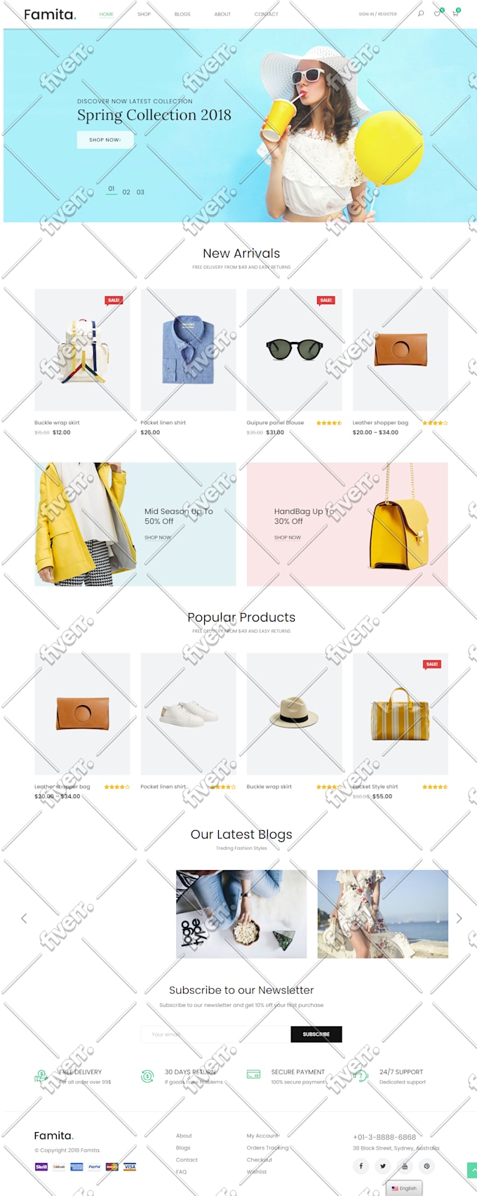 design website from PSD to wordpress