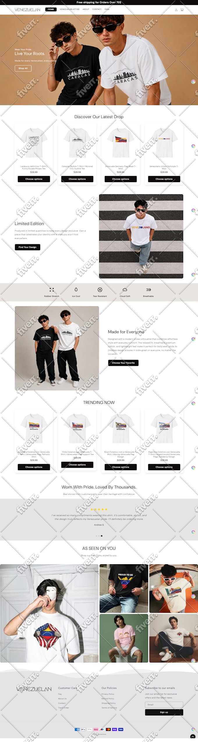 design and develop shopify store, shopify dropshipping store and shopify website