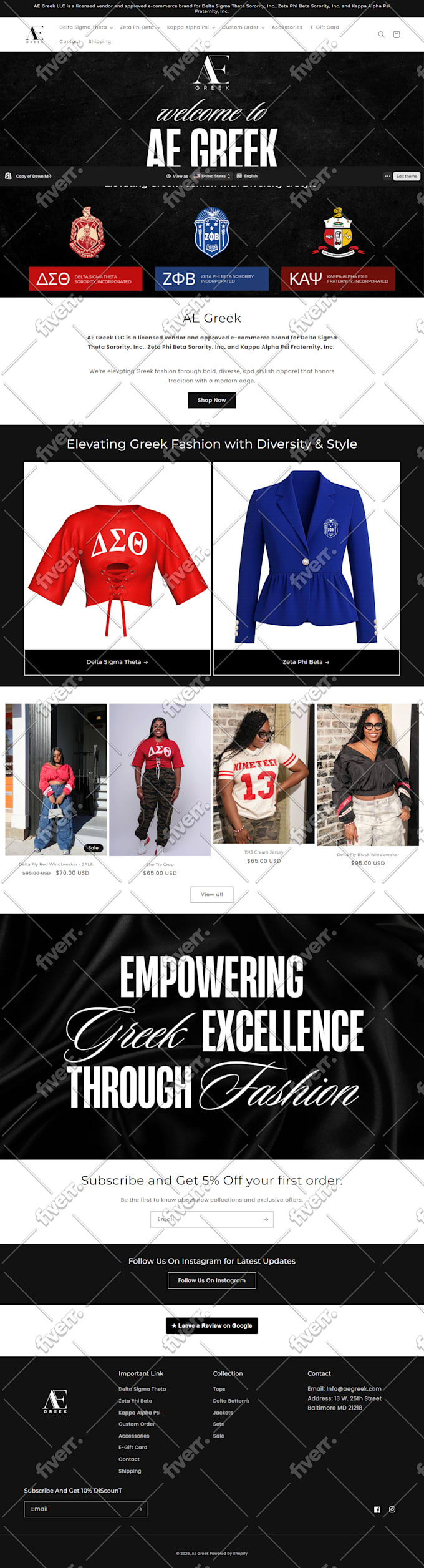 build, design or redesign shopify store, shopify website