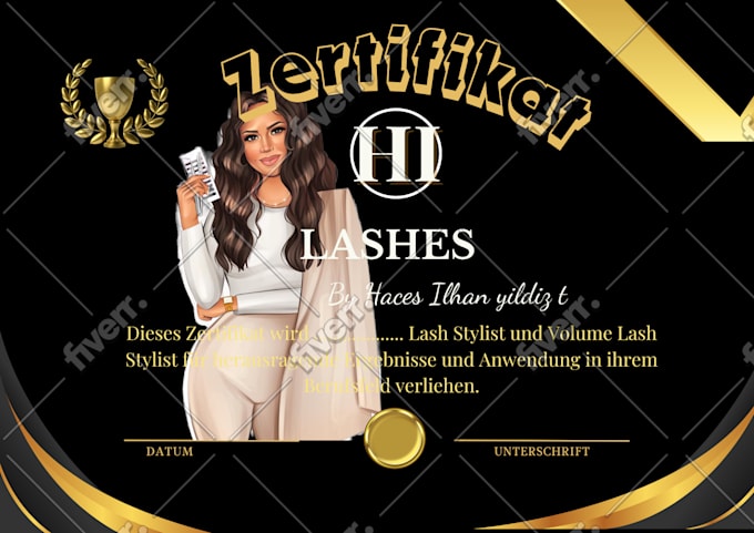 do certificate design, custom, diploma and award certificate