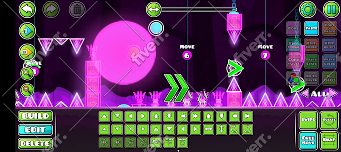 decorate a rate worthy geometry dash level for you