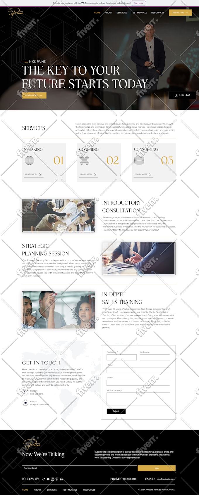 design wix website, redesign wix website, wix studio website