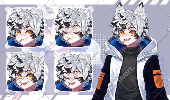 design a custom pngtuber model character for streaming