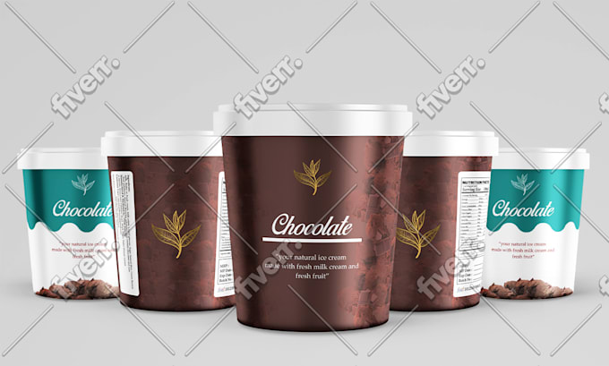design premium ice cream packaging design