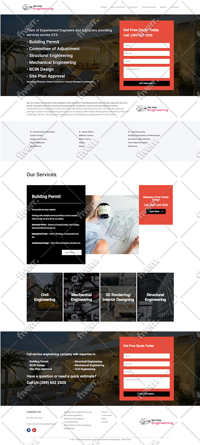 create real estate landing page and real estate website