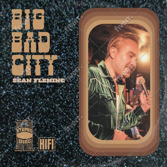 do a professional vintage album or single cover