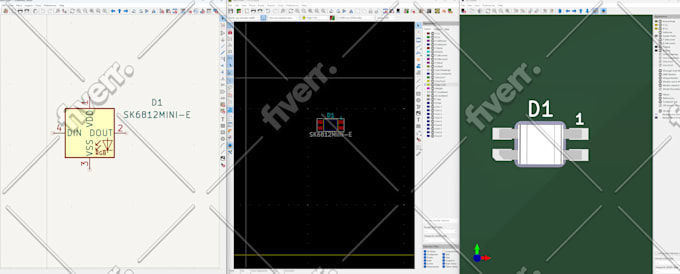 make a custom component library and footprint in kicad