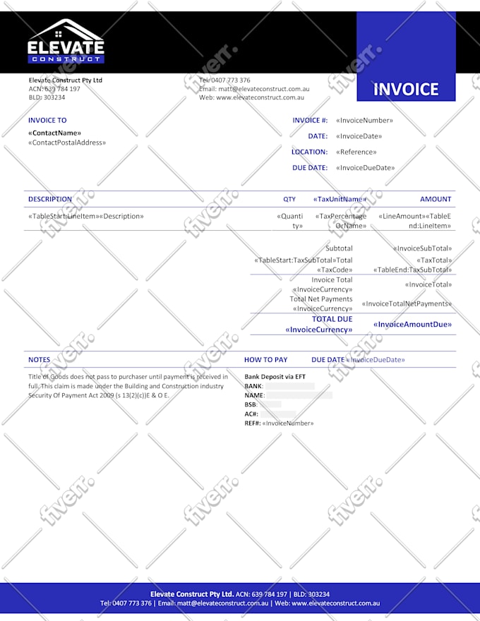 design xero branding theme custom invoice template