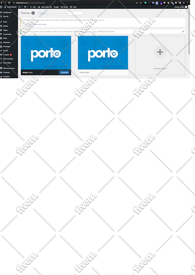 do porto wp theme and plugins installation and demo import