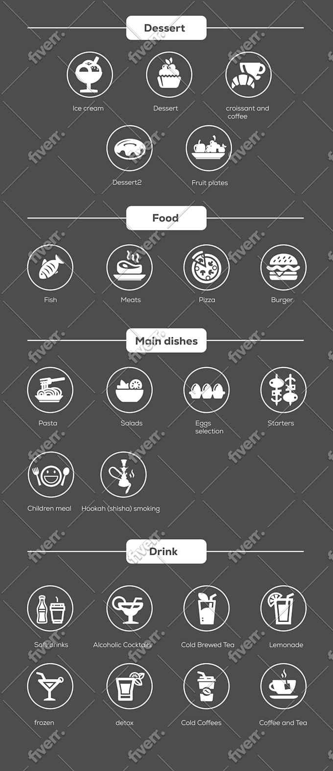 custom icons set for your web and app