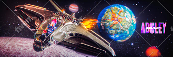 create a cool fortnite scene twitter header for you