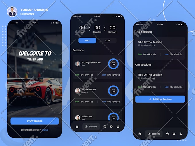 create your app UI design for android or ios devices
