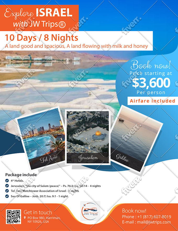 design business and travel flyer or brochure for you