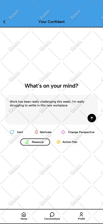 design a modern and minimalistic website or landing page