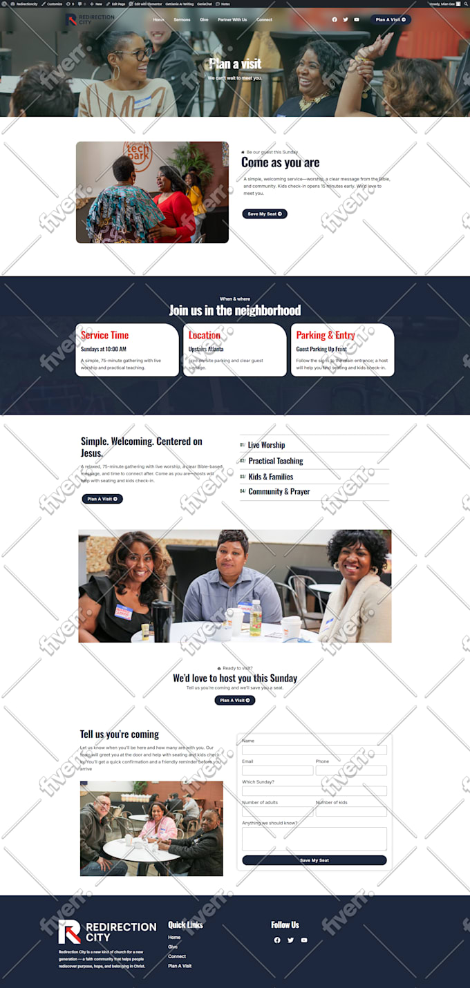 wordpress website design with custom UI UX design