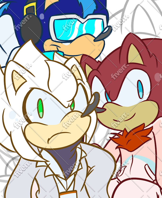 draw you up a sonic the hedgehog styled art commission