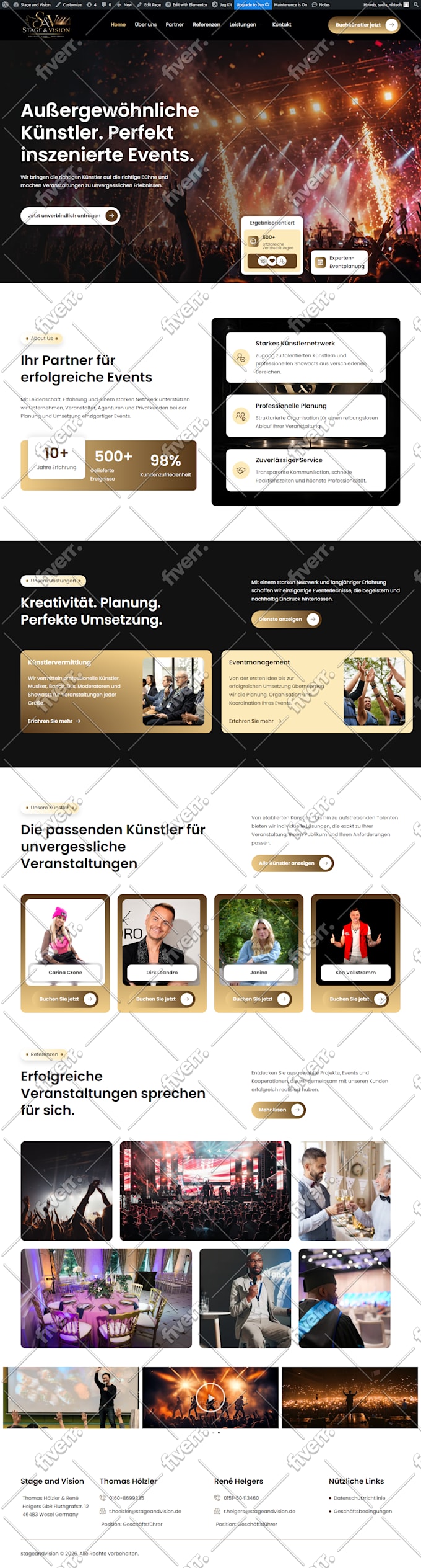 redesign your wordpress website, divi to elementor migration