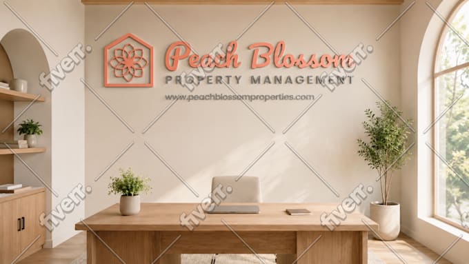 design zoom virtual background professionally with 3d logo