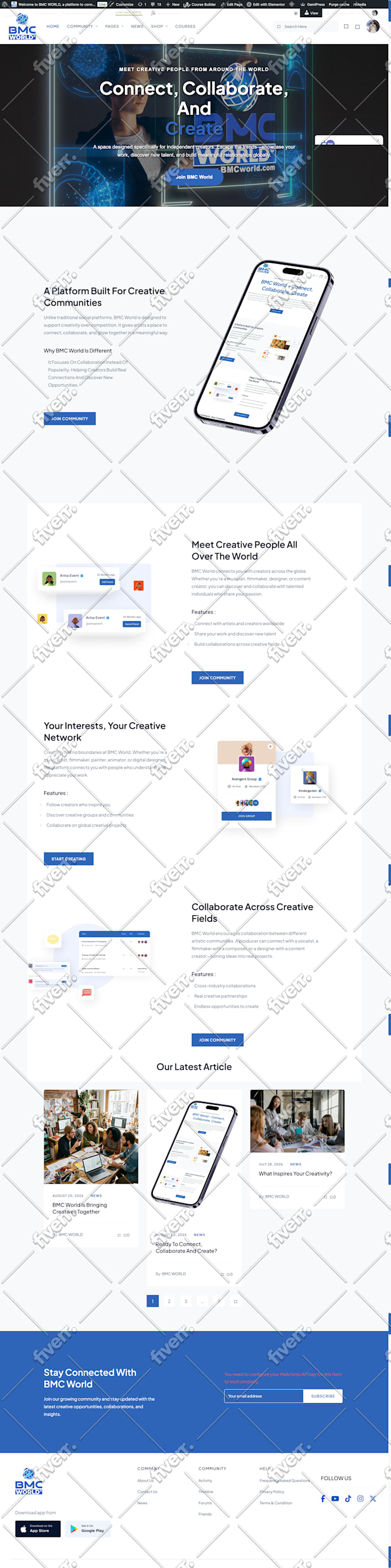 design redesign wordpress website