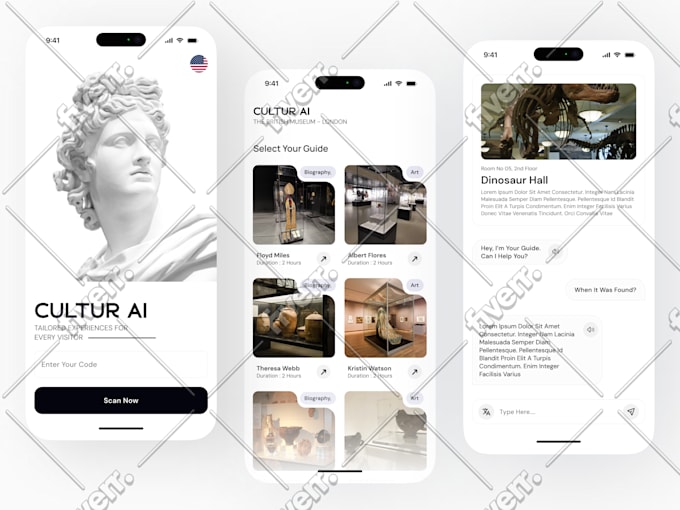 create modern UI designs for web app, nft app, game, social media, e commerce