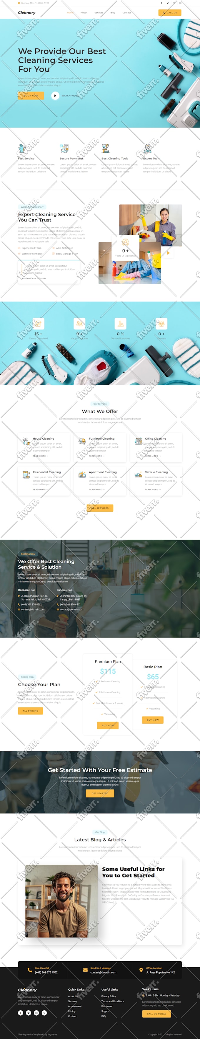 install elementor pro and setup wordpress website