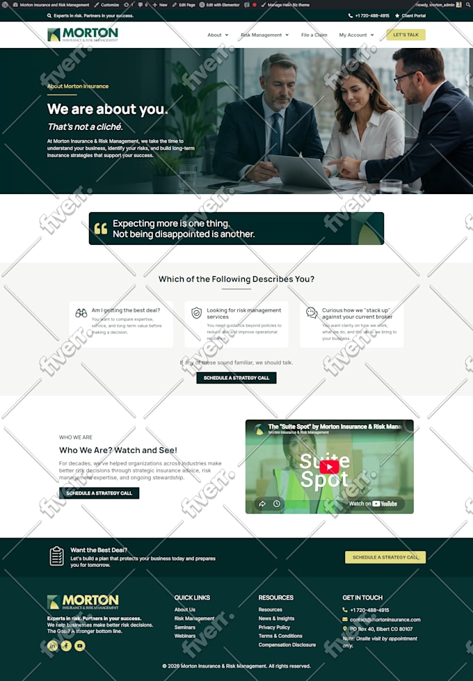 build wordpress elementor website or redesign wordpress website