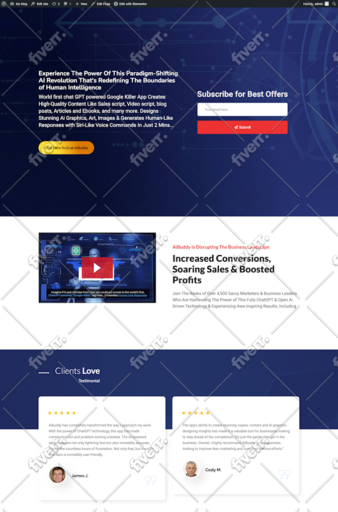 develop and custom design your wordpress website