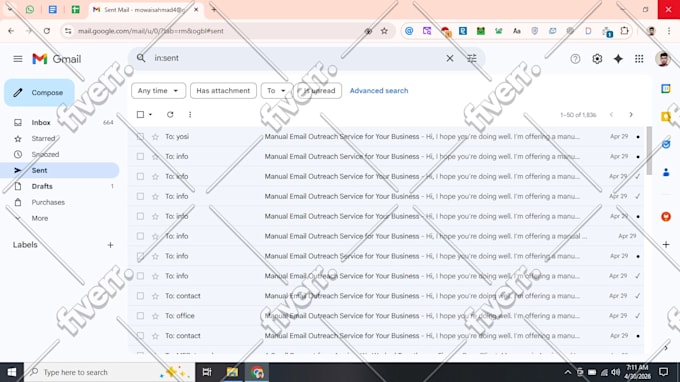 send emails manually one by one